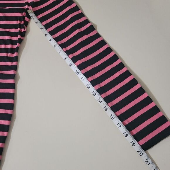 Forever 21 Coral Black Striped Long-Sleeve Bodycon Dress - Picture 9 of 15